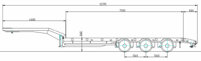 Низкорамный трал 35-45 тонн-1